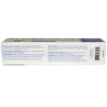 Now Foods - Solutions, XyliWhite, Toothpaste Gel, Platinum Mint, with Baking Soda 6.4 oz (181 g)