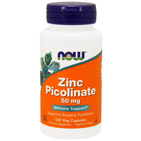 Now Foods - Zinc Picolinate, 50 mg, 120 Veg Capsules