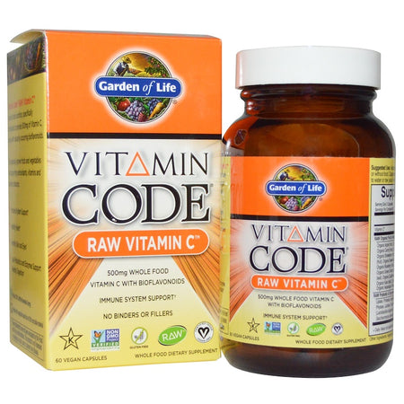 Garden Of Life - Vitamin Code, Raw Vitamin C, 60 Vegan Capsules