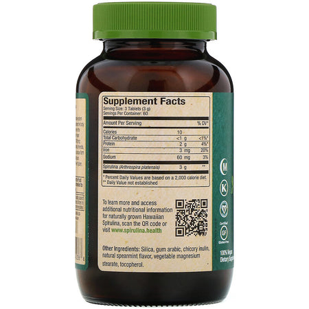 Nutrex Hawaii - Pure Hawaiian Spirulina, Spearmint, 1,000 mg, 180 Tablets