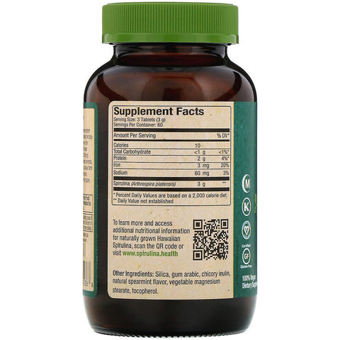 Nutrex Hawaii - Pure Hawaiian Spirulina, Spearmint, 1,000 mg, 180 Tablets