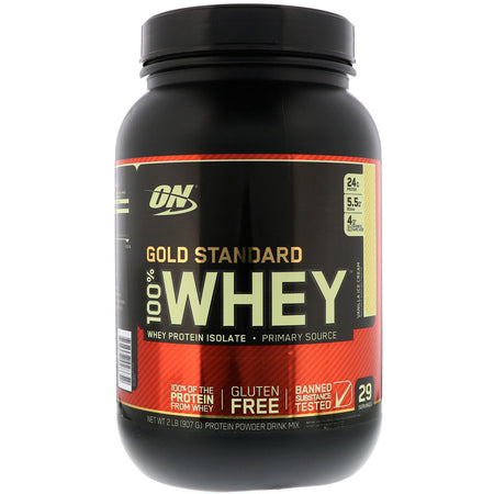 Optimum Nutrition - Gold Standard 100% Whey Vanilla Ice Cream - 2 Lb