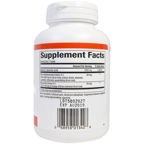 Natural Factors - Vitamin C, Time Release, 1000 Mg,  - 180 Tablets
