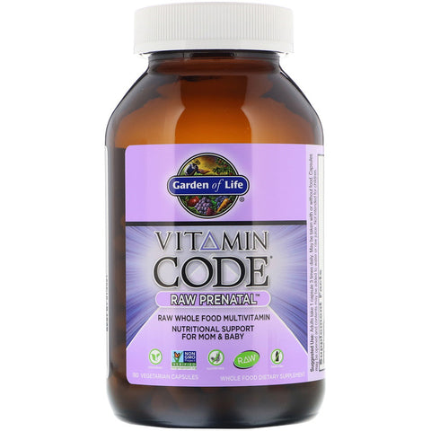 Garden Of Life - Vitamin Code, Raw Prenatal, 180 Vegetarian Capsules