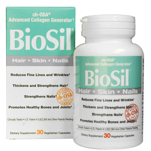 Natural Factors BioSil Hair Skin Nails Liquid Caps - 30 Capsules