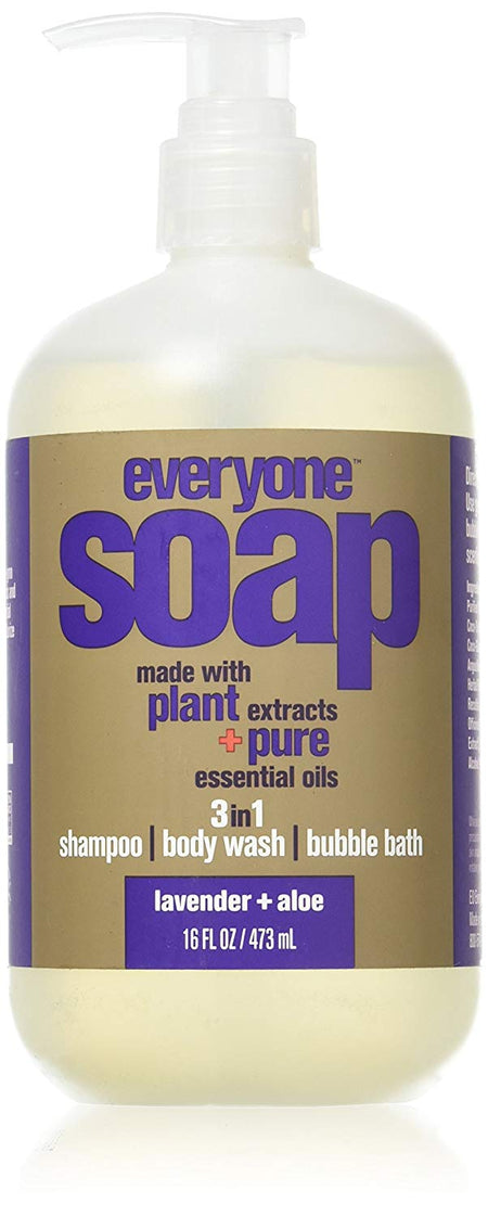 Everyone Liquid Body Wash Lavender + Aloe - 16 Ounce