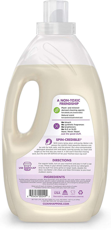 Better Life (Nicole) - Laundry Detergent Spin-Credible - Lavender Grapefruit - 4/64 Oz