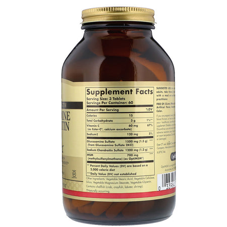 Solgar - Extra Strength Glucosamine Chondroitin MSM With Ester-C® Tablets - 180
