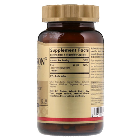 Solgar - Gentle Iron® Vegetable Capsules - 180 Capsules