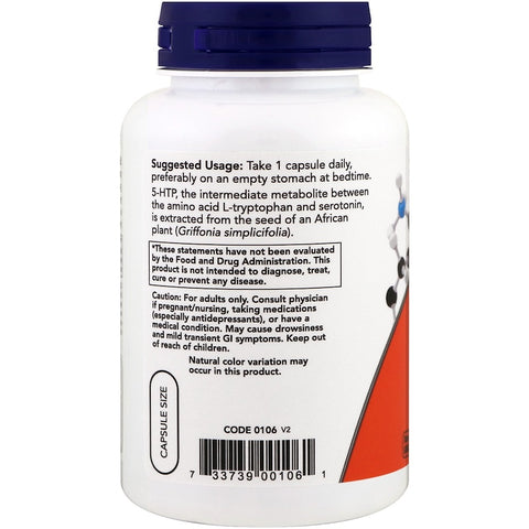 Now Foods - 5-HTP, 100 mg, 120 Veg Capsules