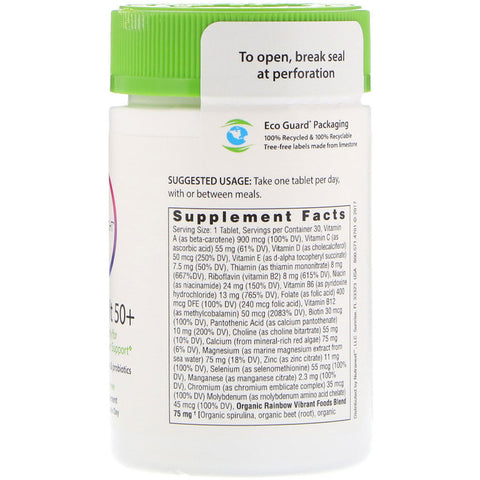 Rainbow Light - Active Adult 50+™Multivitamin with CoQ10 - 30 Tab