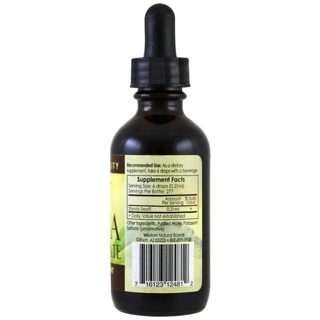 Wisdom Natural Sweetleaf - Whole Leaf Stevia Concentrate, 2 fl oz (60 ml)