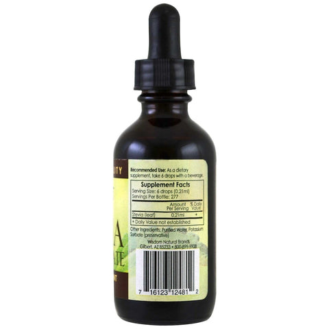 Wisdom Natural Sweetleaf - Whole Leaf Stevia Concentrate, 2 fl oz (60 ml)