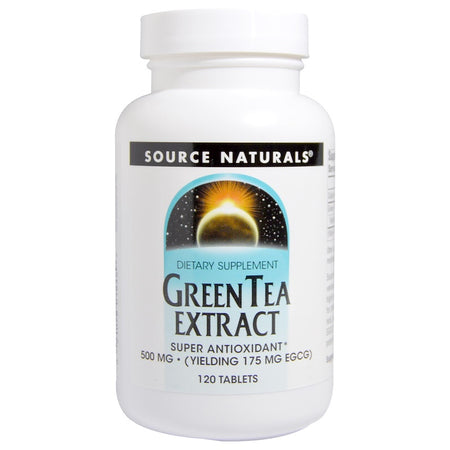Source Naturals - Green Tea Extract 500 Mg - 120 Tablet