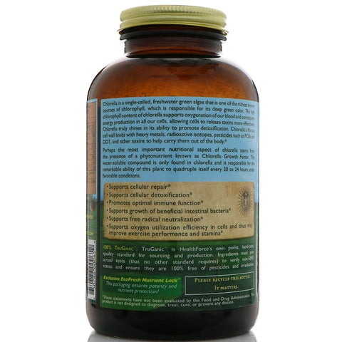 HealthFroce SuperFoods - Chlorella Manna™- 1200 Count VeganTabs™