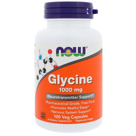Now Foods - Glycine, 1,000 mg, 100 Veg Capsules