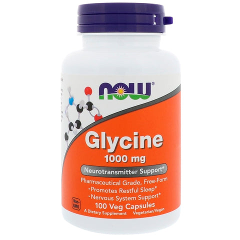 Now Foods - Glycine, 1,000 mg, 100 Veg Capsules