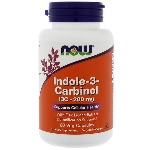Now Foods - Indole-3-Carbinol, 200 mg, 60 Veg Capsules