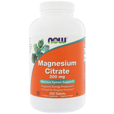 Now Foods - MAGNESIUM CITRATE 200 mg 100 TABS