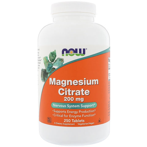 Now Foods - MAGNESIUM CITRATE 200 mg 100 TABS