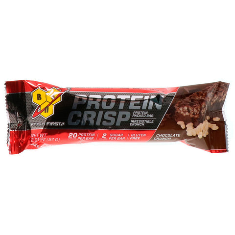 BSN - Protein Crisp, Chocolate Crunch Flavor, 12 Bars, 2.01 oz (57 g) Each