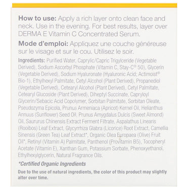 Derma E Vitamin C Inense Night Cream