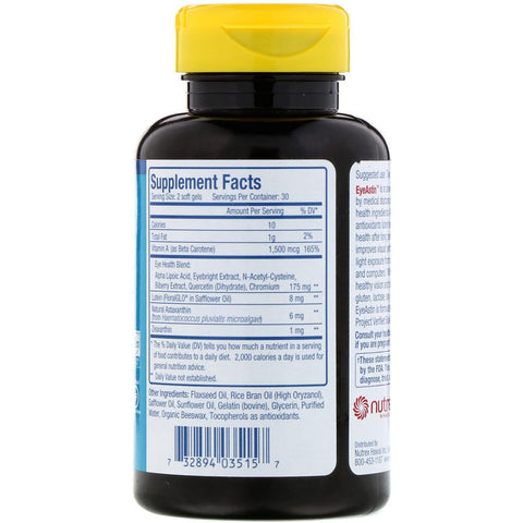 Nutrex Hawaii - MD Formula EyeAstin - 60 Softgel