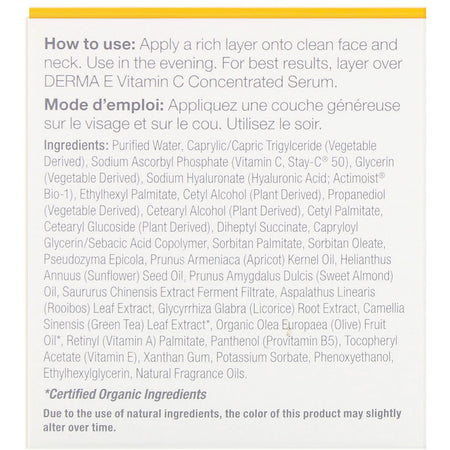 Derma E Vitamin C Inense Night Cream