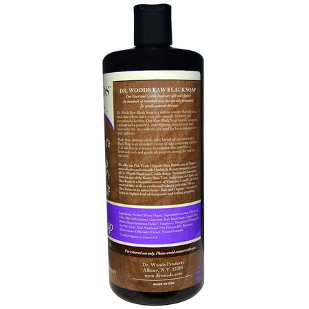 Dr Woods - Castile Soap Liquid Black With Shea Butter - 32 Ounce