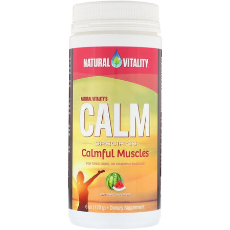 Natural Vitality - Calm Specifics, Calmful Muscles, Watermelon Flavor, 6 oz (170 g)