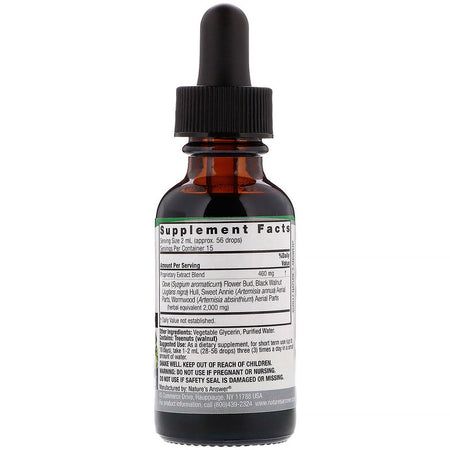 Nature's Answers - Black Walnut & Wormwood Complex (AF) - 1  Oz