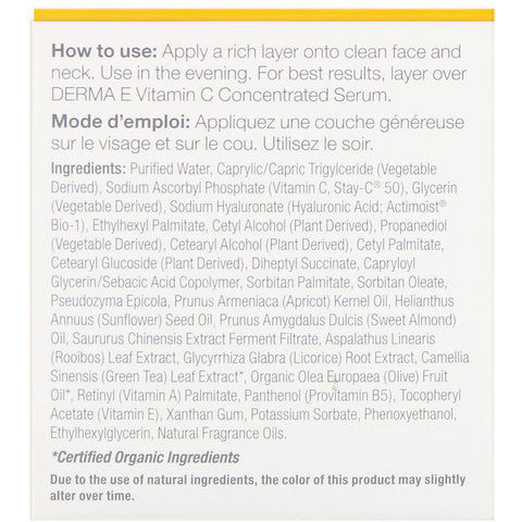 Derma E Vitamin C Inense Night Cream