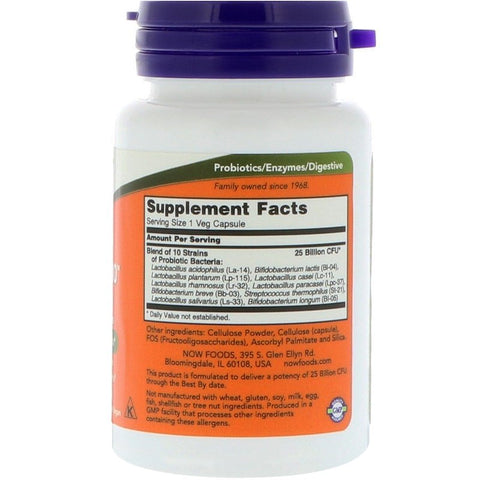 Now Foods - Probiotic-10, 25 Billion, 50 Veg Capsules