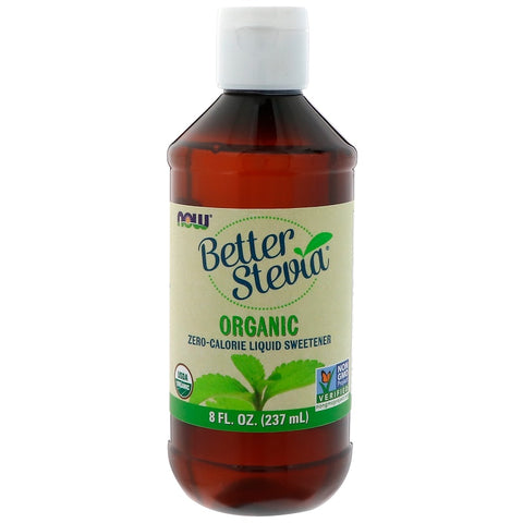 Now Foods - Organic, Better Stevia, Zero-Calorie Liquid Sweetener, 8 fl oz (237 ml)