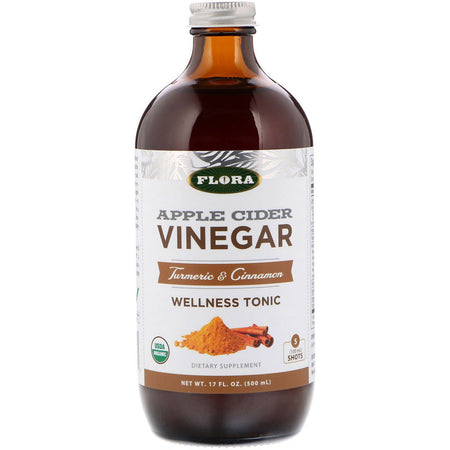 FLORA - Apple Cider Vinegar - Turmeric & Cinnamon Wellness Tonic 17 Fl Oz