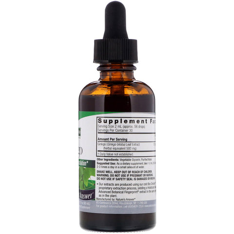 Nature's  Answers - Ginkgo Leaf - 2  Oz
