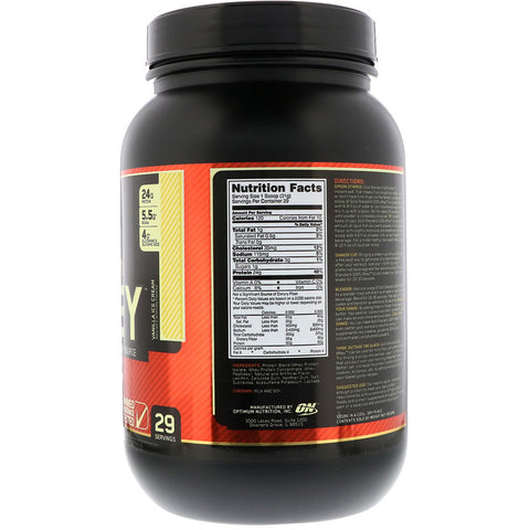 Optimum Nutrition - Gold Standard 100% Whey Vanilla Ice Cream - 2 Lb