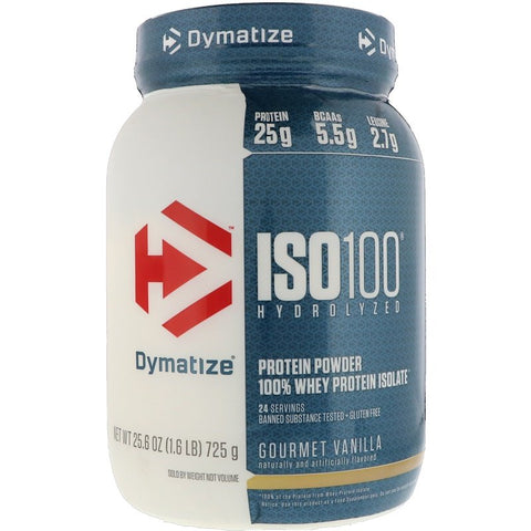 Dymatize - ISO100, Gourmet Vanilla - 1.6 Lb (725 G)