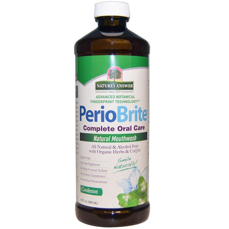 Nature's  Answers - PerioBrite, Natural Mouthwash Coolmint, 16 fl oz (480 ml)