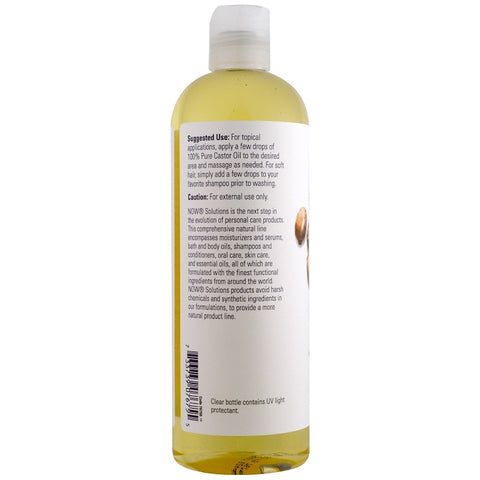 Now Foods - Solutions, Castor Oil, 16 fl oz (473 ml)