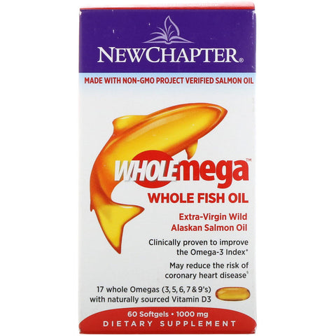 New Chapter - Wholemega™Whole Fish Oil - 60 Softgels