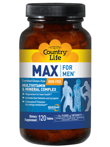 Country Life - MAX FOR MEN 120 CT - 120 Tablet