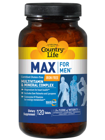 Country Life - MAX FOR MEN 120 CT - 120 Tablet