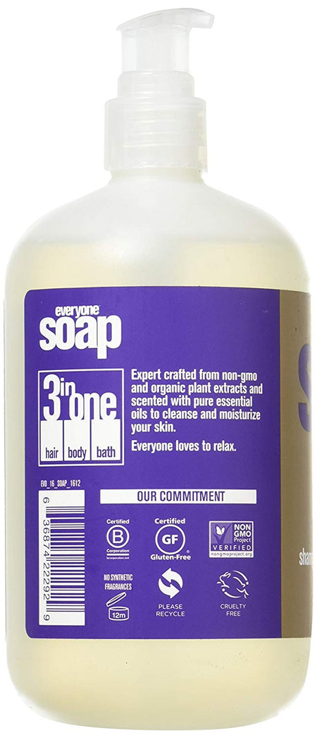 Everyone Liquid Body Wash Lavender + Aloe - 16 Ounce