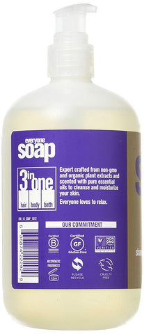 Everyone Liquid Body Wash Lavender + Aloe - 16 Ounce