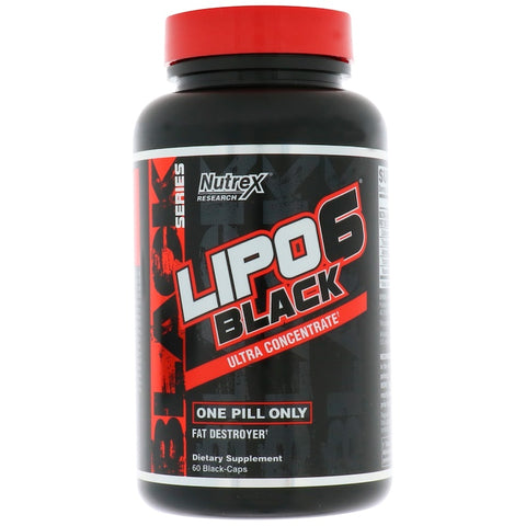 Nutrex Research - Lipo-6 Black Ultra Concentrate, 60 Black-Caps