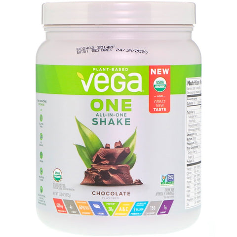 VEGA ONE ORGANIC ALL-IN-ONE SHAKE  Organic US Chocolate Small (13.2oz)