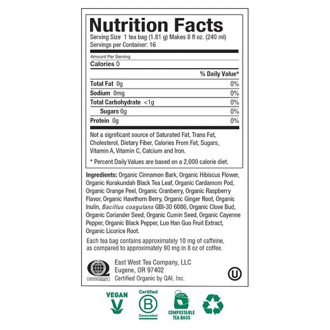 Yogi Tea - Cinnamon Berry Probiotic Balance, 16 Tea Bags, 1.02 oz (29 g)