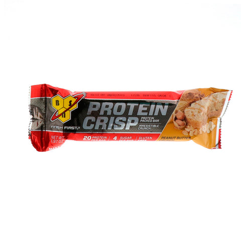 BSN - Protein Crisp, Peanut Butter Crunch Flavor, 12 Bars, 1.97 oz (56 g) Each