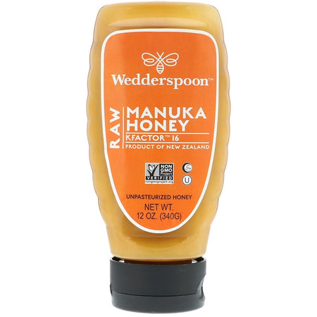 Wedderspoon - Raw Manuka Honey, KFactor 16, 12 oz (340 g)